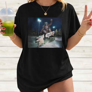 Vintage Star Wars The Mandalorian And Baby Yoda Shirt, Grogu Shirt, 90s Style Star Wars Shirt, Star Wars Skateboarding Tee, Disney Top