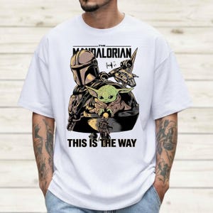 Star Wars Mandalorian Comfort Colors Shirt, Grogu Bounty Hunter Women Tee, This Is The Way Tee Shirt, Star Wars Fan Shirt, Gift For Her