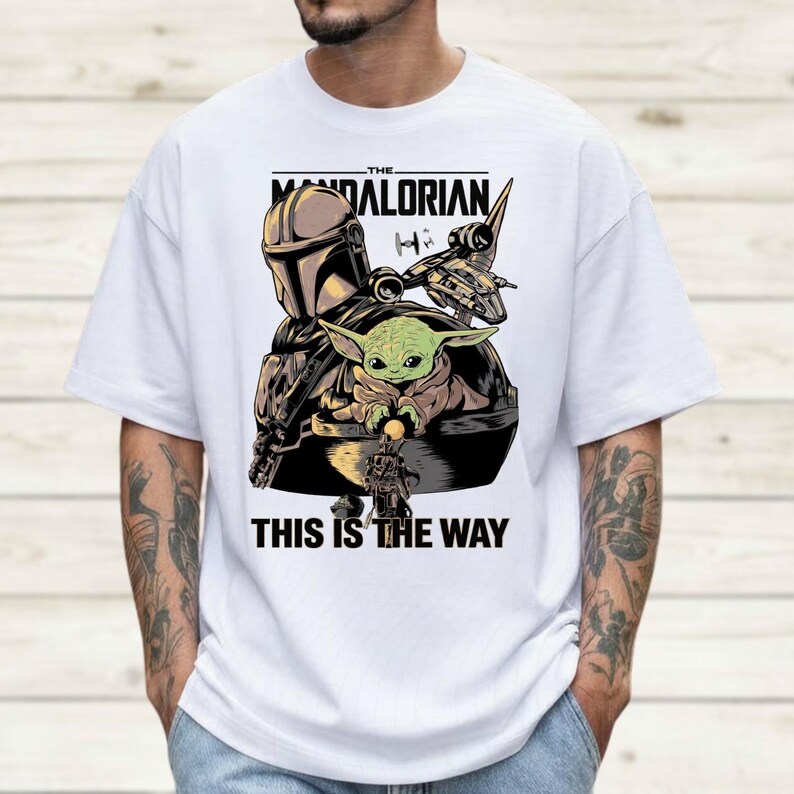 Star Wars Mandalorian Comfort Colors Shirt, Grogu Bounty Hunter Women Tee, This Is The Way Tee Shirt, Star Wars Fan Shirt, Gift For Her