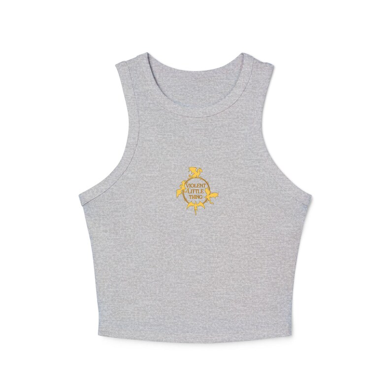 Fourth Wing Tank, Violent Little Thing Shirt, Romantasy Crop Top, Dragon Rider Apparel, Empyrean Series Clothing, BookTok Fashion image 16