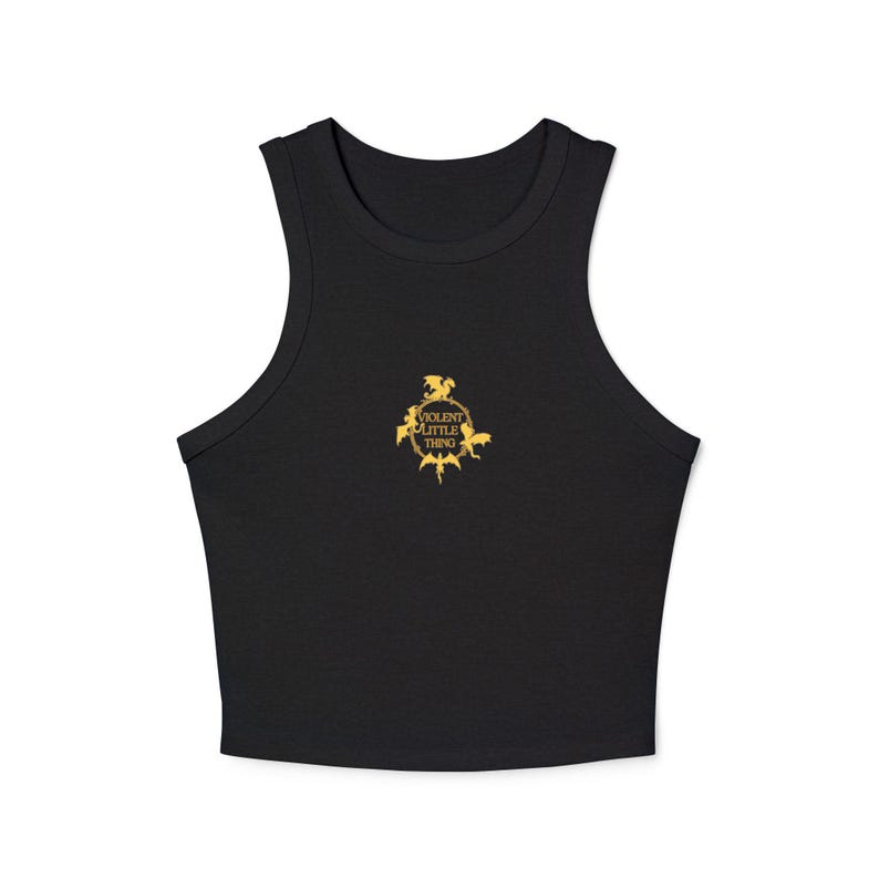 Fourth Wing Tank, Violent Little Thing Shirt, Romantasy Crop Top, Dragon Rider Apparel, Empyrean Series Clothing, BookTok Fashion image 15