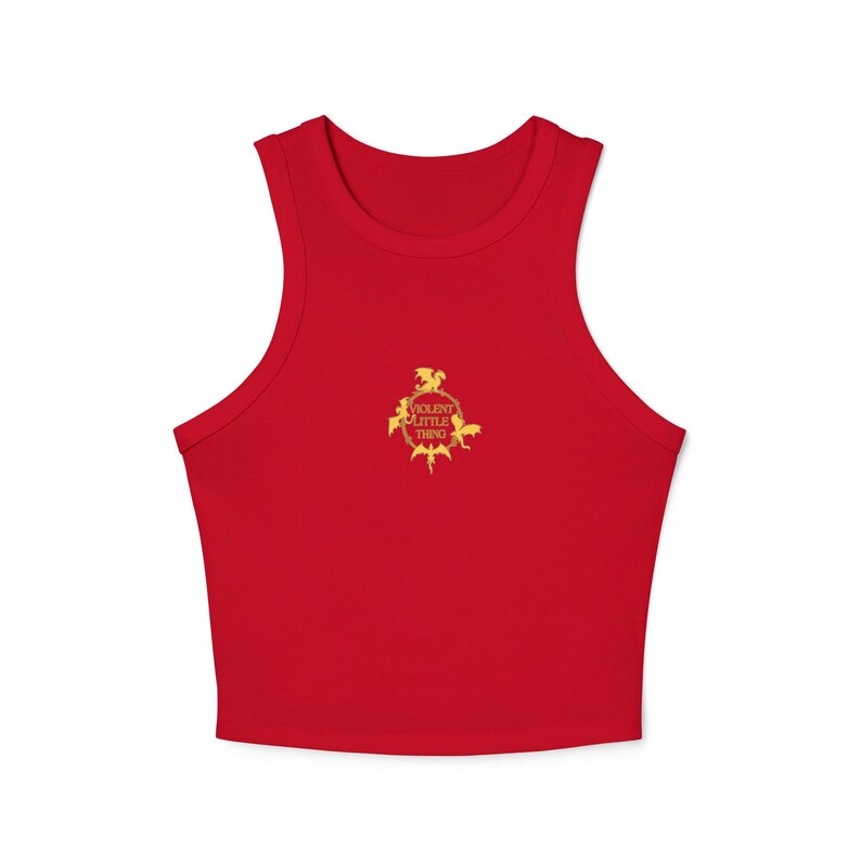 Fourth Wing Tank, Violent Little Thing Shirt, Romantasy Crop Top, Dragon Rider Apparel, Empyrean Series Clothing, BookTok Fashion image 19