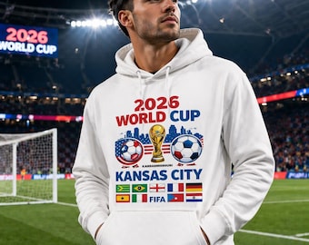 2026 World Cup Kansas City Hoodie – Soccer Fan Unisex Sweatshirt, FIFA Merch