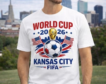Kansas City World Cup 2026 Soccer Fan T-Shirt, Custom Name Number Game Day Tee