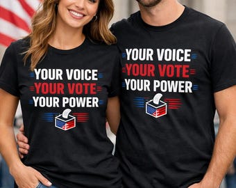 Your Voice Vote Power Shirt | Patriotic USA Election Tee