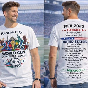 Kansas City World Cup 2026 Soccer Shirt, USA Canada Mexico Fan Tee image 1