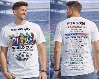 Kansas City World Cup 2026 Soccer Shirt, USA Canada Mexico Fan Tee