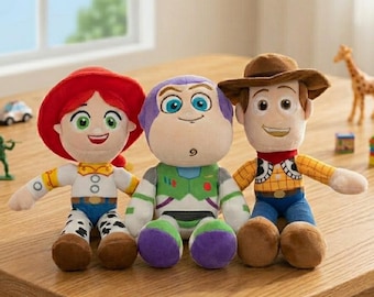 Toy Story Plush Set Woody, Buzz Lightyear & Jessie Stuffed Toys | Disney Pixar Plushies | Soft Dolls for Kids Gift