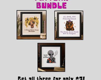Dungeon Crawler Carl Cross Stitch Pattern Bundle (Digital Download)