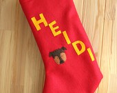 Personalized Dog Christmas Stocking, Unique Cat Stocking, Felt Applique Design Custom Pet Portrait, Unique Gift for Dog Lover or Cat Lover