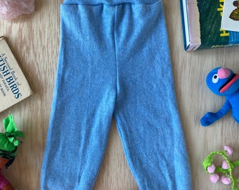 CRAWL 0-3 Months Babies Baby Trousers Pants Joggers Sweatpants in Upcycled Cashmere Unisex
