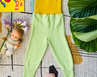 CRAWL 1-2 Years Baby Children’s Kids Trousers Pants Joggers Sweatpants in Upcycled Cashmere Unisex