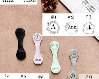 Segnalibri magnetici in pelle personalizzati, fermalibri in pelle fatti a mano con incisione, regalo per lettori