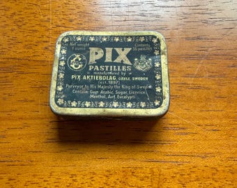Pix-droppastilles uit de jaren 1930 uit Zweden