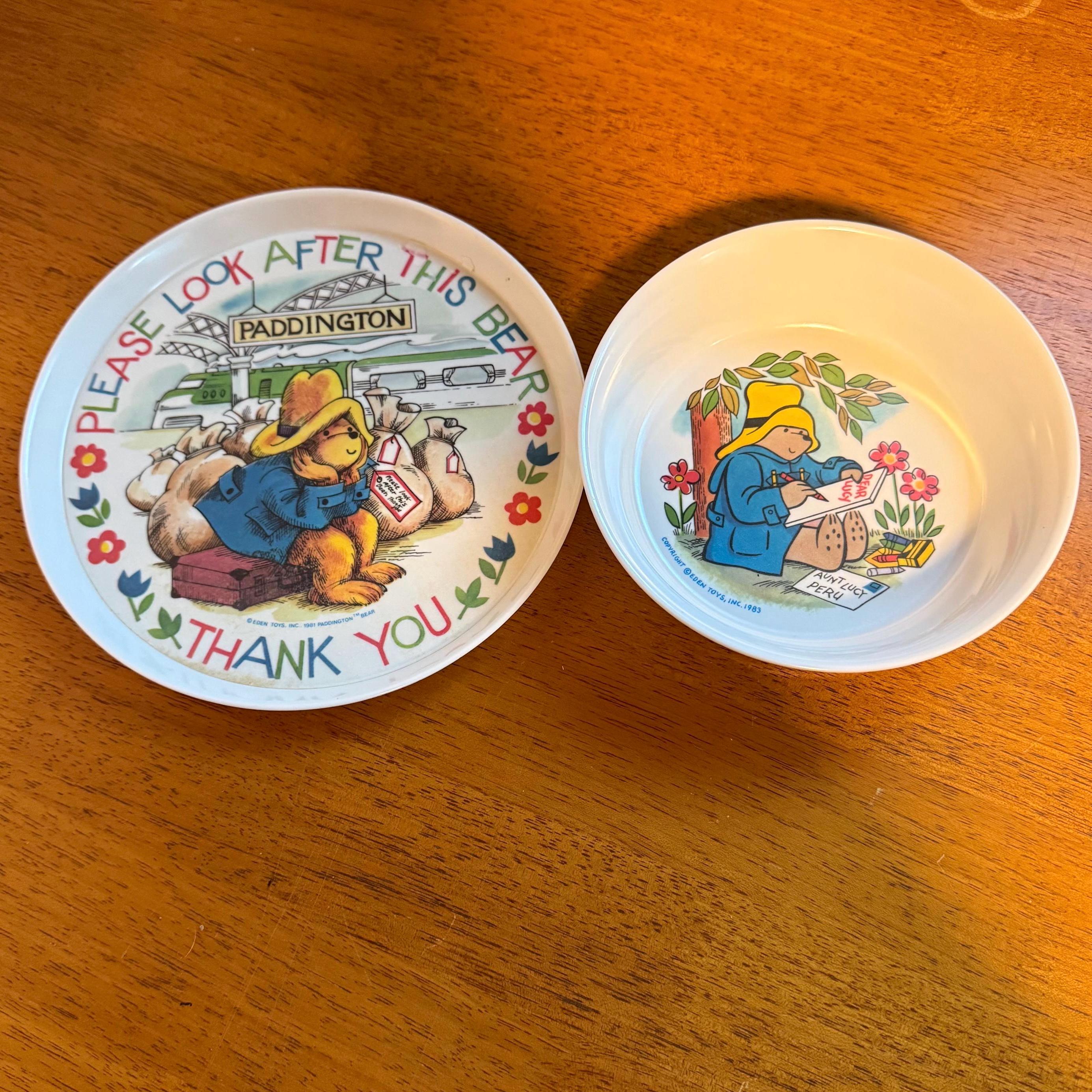 Paddington Bear Plate Set - Etsy
