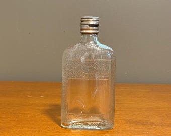 Vintage 1950s Black Gold Whiskey Bottle Produced by National Distillers