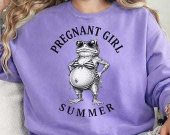 Pregnant Girl Summer Turtle Funny Pregnancy Premium Tri-Blend PNG, Funny Baby Announcement Goose Png Download