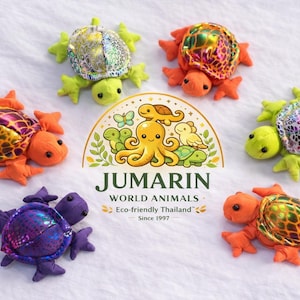 Handmade Sand Turtle Plush Toy – Sensory Desk Toy, Stress Relief, Eco-Friendly Thailand