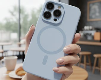 MagSafe Silikon iPhone Hülle, schlanke stoßfeste magnetische Abdeckung, minimalistischer Stil