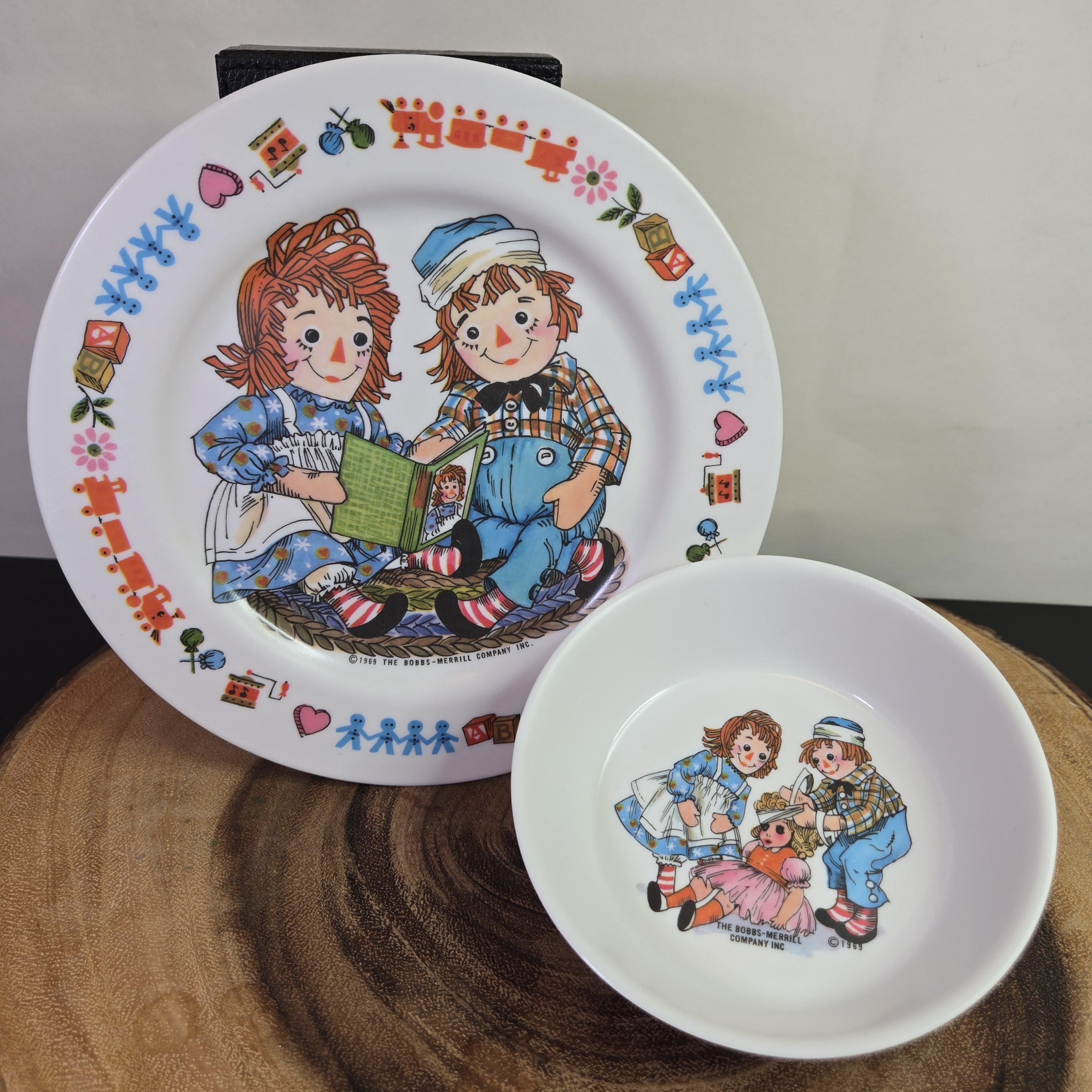 Raggedy Ann and Andy Plates - Etsy