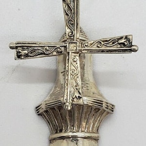 Vintage Brooch Figural 3-D Windmill Moves Spins Sterling Silver Holland Lang