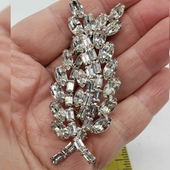 Vintage Juliana D&E Brooch Clear Rhinestone Twist… - image 3