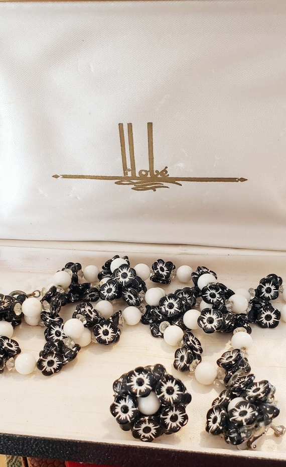 RARE Hobe' Hobecraft Necklace & Earrings Set ORIG… - image 1