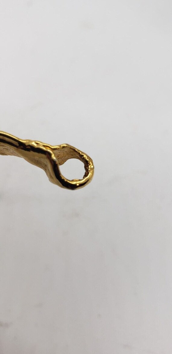 Vintage Genuine Leaf 12 Kt Gold Dipped Pendant Lo… - image 9