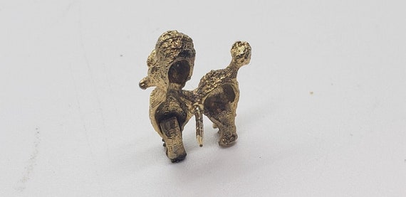 Vintage RARE Crown Trifari Poodle Dog Collar Pin … - image 7