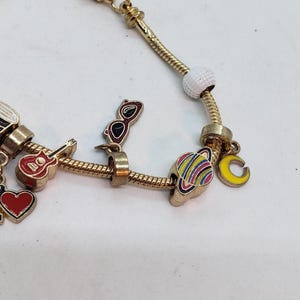 Taylor Swift 1989 Charm Bracelet Loaded Swifties Era Tour Charm Beads Gift image 4