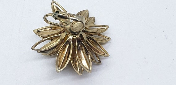 Vintage Coro Earrings Yellow Daisy Flower Enamel … - image 7