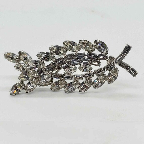 Vintage Juliana D&E Brooch Clear Rhinestone Twist… - image 7