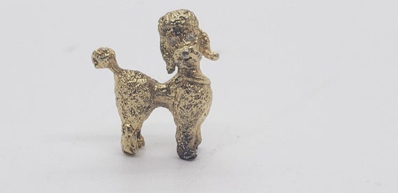 Vintage RARE Crown Trifari Poodle Dog Collar Pin … - image 3