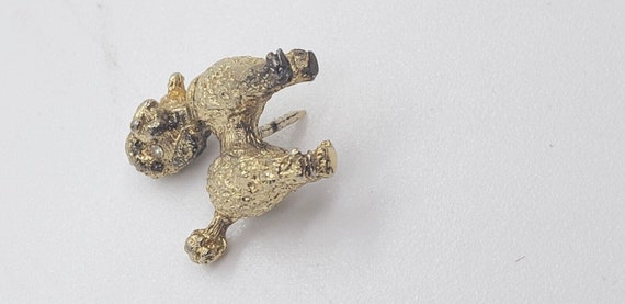 Vintage RARE Crown Trifari Poodle Dog Collar Pin … - image 4