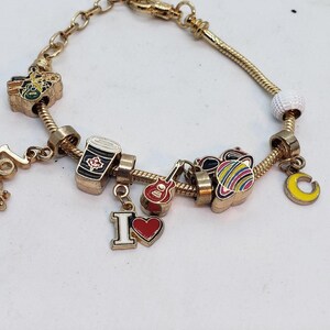 Taylor Swift 1989 Charm Bracelet Loaded Swifties Era Tour Charm Beads Gift image 3