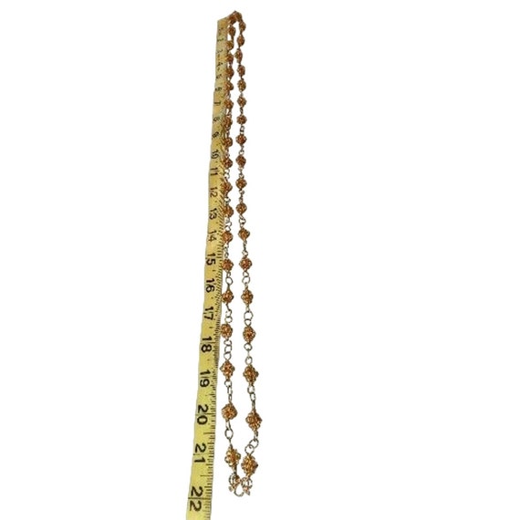 Gold Necklace Bezalel Yemenite 12k Gold Gilt Fili… - image 8