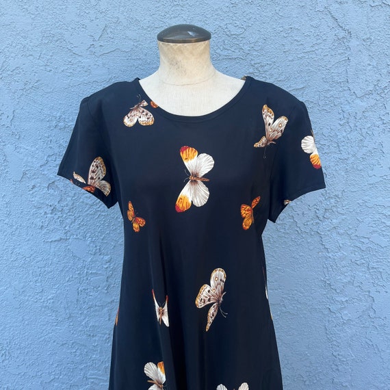 1990s Butterfly Dress Size 14 retro y2k