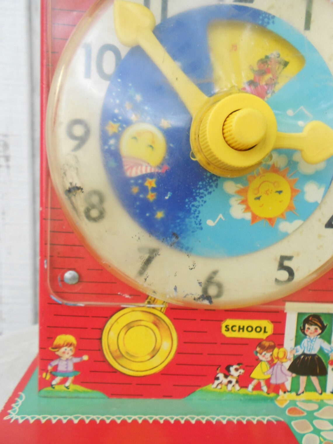 Fisher Price Toy Clock Vintage 60
