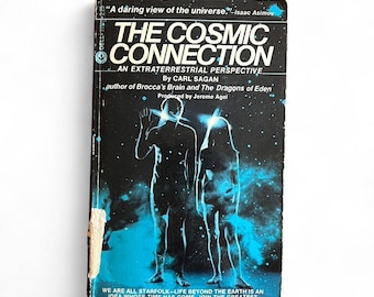 Vintage Alien BookThe Cosmic Connection: An Extraterrestrial Perspective by Carl Sagan paperback
