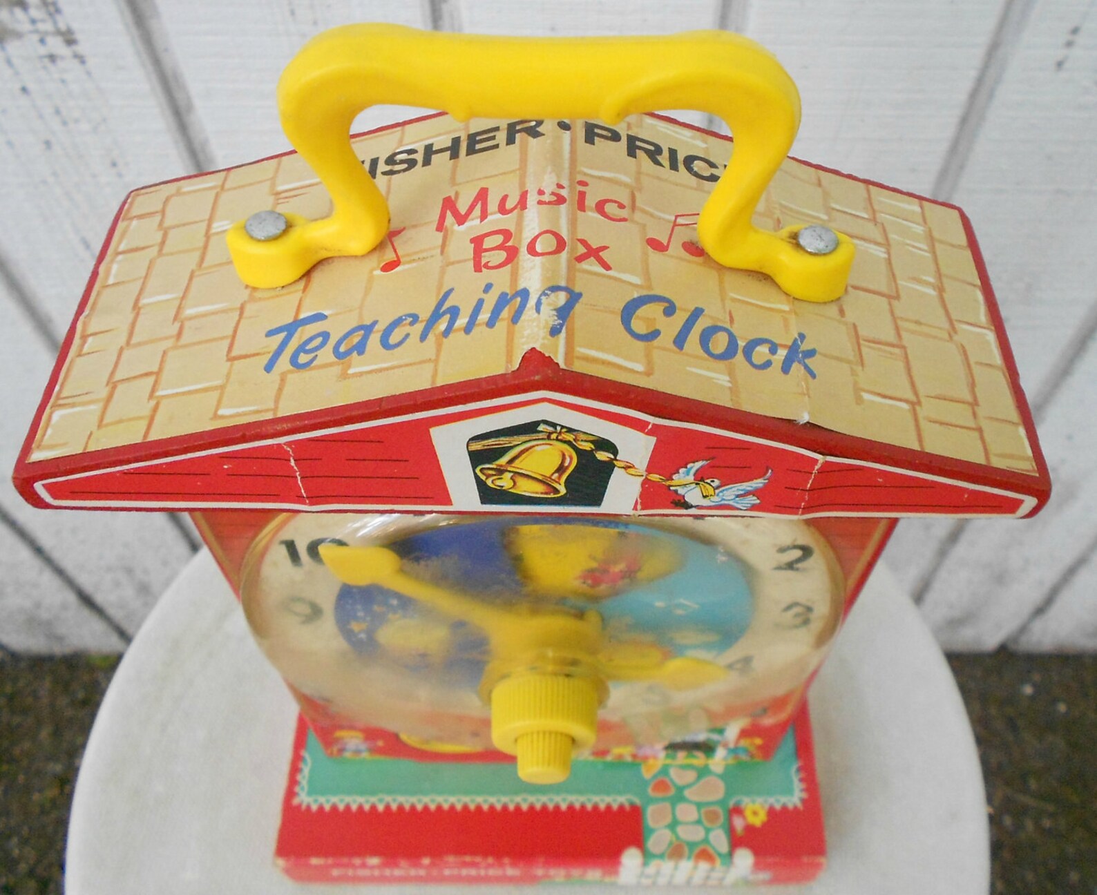 Fisher Price Toy Clock Vintage 60