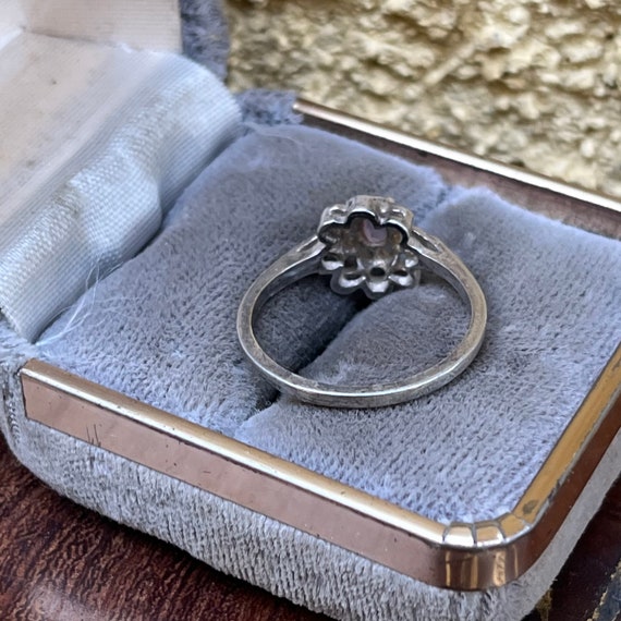 Vintage Purple Topaz Ring in Size 7 in sterling s… - image 7