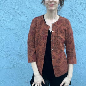 Lambswool Angora Cardigan Petite Large Bohemian sweater
