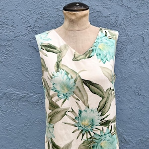 Vintage Seiden Tank Top Oberteil von Tommy Bahama Medium Tropical Holiday