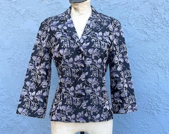 Y2k-jacquardblazer van XOXO-maat medium