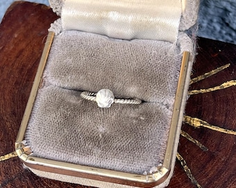Vintage snäcksnäcksring i sterlingsilver i storlek 4 1/2 Strandsmycken