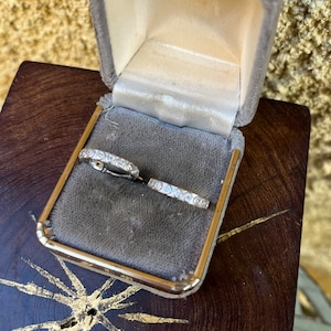 Sterling Silver Hoop Earrings with rhinestones