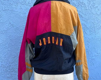 Chaqueta cortavientos Nike Air Jordan Jumpman vintage de Michael Jordan para niño, talla grande, para hombre, talla XS/S, ropa deportiva