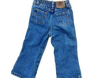 Vintage 60s/70s Tween Kick Flare Jeans | Size 22W-23W | Classic 