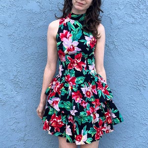byer too 90s dress Vintage Tropical by Size Small or XS Bow Ruffle Detail Color:BURGUNDY Yasmin Free People Mindy Sweater