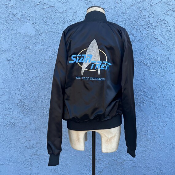 90s Star Trek Next Generation Jacket Mens Large Satin Bomber - Etsy